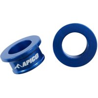 WSR KAW 1 BU - Apico Rear Wheel Spacers For Kawasaki KX85 2001-2023 Blue