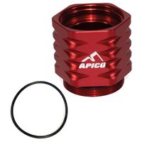 Image of MRBC-10 EXT RD - Apico Braktec Rear Brake Cooling Extension For Gas Gas EC/EC-F 250/350 2021-2025, MC/MC-F/EX/EX-F 125-450 2024-2025 Red