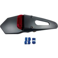 TAIL LIGHT UNI 2 RD - Apico Universal Rear LED Tail Light Enduro Style With Red Lens (Homologated)