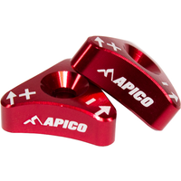 FORK ADJUSTER KTM RD - Apico Fork Adjuster Set For KTM/Husqvarna/Sherco/Gas Gas WP Forks 2006-2023 Red