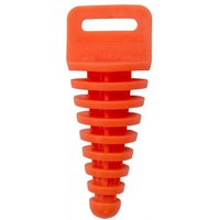 Image of EXHPLUG 2ST API OR - Apico Exhaust Plug 2 Stroke With Lanyard Orange