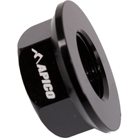 AT AXLENUT 1 BK - Apico Rear Wheel Axle Nut For Montesa 4RT, 315R, 300 RR, 301RR, 4-Ride 1997-2022 Black