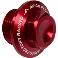 AXNUT F2 RD - Apico Axle Nut Front M20 X 1.5 For KTM/Husqvarna SX/SXF/TC/FC 2015-2025, EXC/EXC-F/TE/FE 125-701 2016-2025 Red