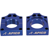 Image of RAB-21 BLUE - Apico Rear Axle Blocks For TM EN 125/250/300 2015-2022, MX 250/450 2015-2022 Blue