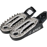 Image of FPP PRO KTM 23 BK - Apico Pro Bite Foot Pegs For KTM/Husqvarna/Gas Gas SX/SXF/TC/FC 125-450 2023-2025, EXC/EXC-F/TE/FE 150-501 2024-2025, MC/MC-F/EC/EC-F 2024-2025 Black