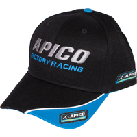 Image of APICO CAP BB BLACK - Apico Factory Racing Baseball Cap Black