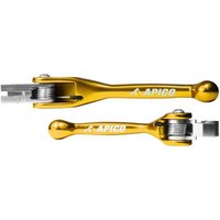 Image of LEFLEXI SET SUZ2 YW - Apico Set Of Flexi Levers For Kawasaki/Suzuki KX65/85/100 2002-2023, KX 125/250 2000-2008, RMZ250 2007-2023, RMZ450 2005-2023 Yellow