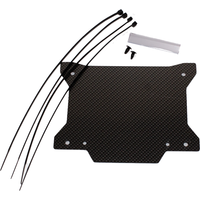 TBNOPLATE 19 CA - Apico Front Number Board Plastic With Window New X Shape Carbon Look