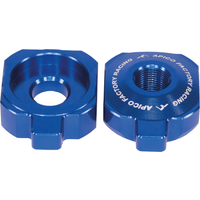 RAB-20 BLUE - Apico Rear Axle Blocks For KTM SX/SX-E50 2020-2023, Husqvarna TC50/EE-5 2020-2023, Gas Gas MC50/MC-E5 2021-2023 Blue