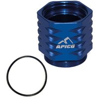 MRBC-10 EXT BU - Apico Braktec Rear Brake Cooling Extension For Husqvarna TE/FE 150-501 2022-2024 Blue