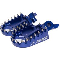 FPX YZF 23 BLUE - Apico Xtreme Foot Pegs For Yamaha YZF250 2024-2025, YZF450 2023-2025, YZF450X/WRF450 2024-2025 Blue