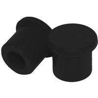 AT VC BK - Apico Silicone Push On Trials Valve Caps - Set Of 2 Black