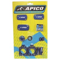 ABP KAWASAKI 2 - Apico Factory Bling Pack For Kawasaki KXF250 2021-2023, KXF450 2019-2023, KX 250/450XC 2021-2023 Blue