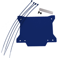 TBNOPLATE 19 BU - Apico Front Number Board Plastic With Window New X Shape Blue