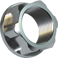 AXNUT R2 SV - Apico Axle Nut Rear M25 X 1.5 For KTM SX/SXF 125-450 2013-2022, Husqvarna TC/FC 125-450 2017-2022, Gas Gas MC/MC-F 2021-2023 Silver