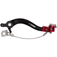 BPF504 BLACK/RED - Apico Brake Pedal For KTM SX/SXF & Husqvarna TC/FC 2016-2022, EXC/EXC-F & TE/FE 2017-2023, Gas Gas MC/EC/EX 2021-2023 Black/Red