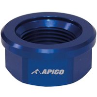 AXNUT R3 BU - Apico Axle Nut Rear M22 X 1.5 For KTM SX/SXF 125-450 & Husqvarna TC/FC125-450 & Gas Gas MC 250/450F Factory Edition 2023-2025 Blue