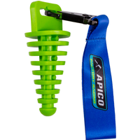 Image of EXHPLUG 2ST API GN - Apico Exhaust Plug 2 Stroke With Lanyard Green