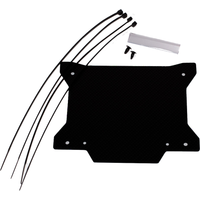 TBNOPLATE 19 BK - Apico Front Number Board Plastic With Window New X Shape Black