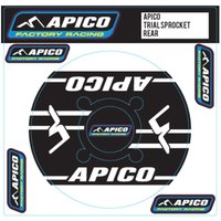 AT DECAL 41T-42T BK - Apico Apico Trials Rear Sprocket Sticker 41T-42T Black