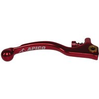 LEB91S ELITE RD - Apico Elite Forged Brake Lever Trials Braktec Short With Adjuster Red