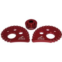 Image of AT SNAILCAM W/S RD OS - Apico 20mm Oversize Snail Cams With Spacer Red