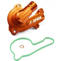 WPC KTM 2 OR - Apico Water Pump Cover For KTM SXF 250/350/450 & Husqvarna FC 250/350/450 2016-2022, EXC-F/FE 250-350 2017-2023, Gas Gas MC-F/EC-F/EX-F 250-350 2021-2023 Orange