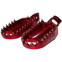 FPX KTM 23 RED - Apico Xtreme Foot Pegs For KTM SX/SXF 125-450 2023-2025, Husqvarna TC/FC125-450 2023-2025, Gas Gas MC 250/450F Factory Edition 2023-2025 Red