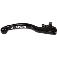 LEB92S ELITE BK - Apico Elite Forged Brake Lever Trials Grimeca Short With Adjuster Black