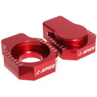 Image of RAB-19 RED - Apico Rear Axle Blocks For Gas Gas EC/XC 200/300 2018-2020 Red