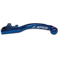 Image of LEC90 ELITE BU S - Apico Elite Clutch Lever Forged Trials AJP 2 Hole With Adjuster Blue/blue Short