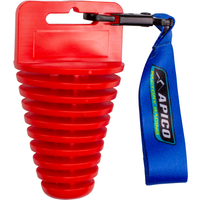 Image of EXHPLUG 4ST API RD - Apico 4 Stroke Exhaust Plug With Lanyard Red