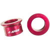 WSR HON 1 RD - Apico Rear Wheel Spacers For Honda CR 125/250 2002-2007, CRF 250/450R 2002-2023 Red