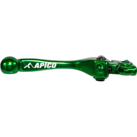 LEB24 ELITE GN - Apico Elite Brake Lever For Kawasaki KXF250 2021-2023, KXF450 2019-2023, KX 250/450XC 2021-2023 Green