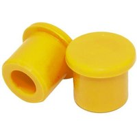 Image of AT VC YW - Apico Silicone Push On Trials Valve Caps - Set Of 2 Yellow