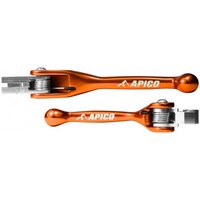 LEFLEXI SET KTM2 ORA - Apico Set Of Flexi Levers For KTM SX/EXC/XC 125/150/200 2005-2008, SXF450 2003-2008 Orange