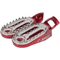 Image of FPP PRO KTM 23 RD - Apico Pro Bite Foot Pegs For KTM/Husqvarna/Gas Gas SX/SXF/TC/FC 125-450 2023-2025, EXC/EXC-F/TE/FE 150-501 2024-2025, MC/MC-F/EC/EC-F 2024-2025 Red