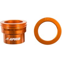 WSF KTM 1 OR - Apico Front Wheel Spacers For KTM SX/SXF 125-450 2003-2014, EXC/EXC-F 125-500 2003-2015 Orange