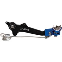 BPF507 BLACK/BLUE - Apico Brake Pedal For KTM 690 Enduro 2011-2019, Husqvarna 701 Enduro 2016-2019 Black/Blue