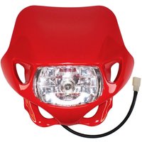 HL MX RD - Apico Universal Enduro Headlight Unit With Hi/Low Beam Red