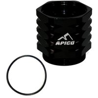 Image of MRBC-10 EXT BK - Apico Braktec Rear Brake Cooling Extension For Gas Gas EC/EC-F 250/350 2021-2025, MC/MC-F/EX/EX-F 125-450 2024-2025 Black