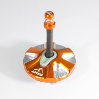 FUELCAP KTM 1 OR - Apico Alloy 1/4 Turn Fuel Cap For KTM SX/SXF 125-450 2007-2012, EXC/EXC-F & Husqvarna TE/FE 125-500 2008-2023 Orange