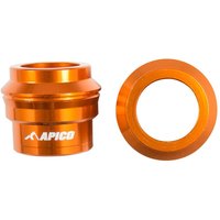 WSF KTM 2 OR - Apico Front Wheel Spacers For KTM SX/SXF 125-450 2015-2025 , EXC/EXC-F 125-500 2016-2025 Orange