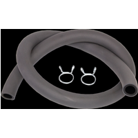 FUEL PIPE 8X13MM 0.5M - Apico Fuel Pipe 8mm X 13mm Dual Layer OEM Style Fuel Pipe 0.5 Meter With Clips Grey