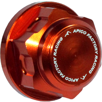 AXNUT R1 OR - Apico Axle Nut Rear M20 X 1.5 For KTM/Husqvarna SX/SXF 125-450 1998-2012, EXC/EXC-F/TE/FE 1998-2023, TC85 2014-2023 Orange