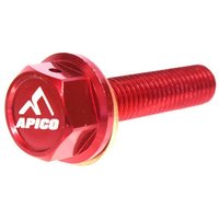 SUMPBOLT MAG CRF 3 - Apico Magnetic Sump Drain Bolt M8 X 35mm X 1.25 For Honda CRF450R 2002-2008, CRF450X 2005-2017 Red