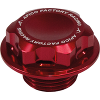 SSNUT5 RED - Apico Steering Stem Nut For KTM 125-530 2001-2023, Husqvarna 2014-2023, Beta RR 2010-2023, Gas Gas 2021-2023 Red