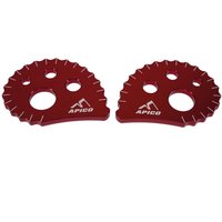 AT SNAILCAM RD OS - Apico 17mm Trials Snail Cams Red Oversize