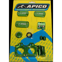 ABP KAWASAKI 2 GN - Apico Factory Bling Pack For Kawasaki KXF250 2021-2023, KXF450 2019-2023, KX 250/450XC 2021-2023 Green