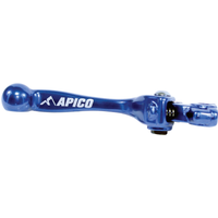 LEB24 ELITE BU - Apico Elite Brake Lever For Kawasaki KXF250 2021-2023, KXF450 2019-2023, KX 250/450XC 2021-2023 Blue